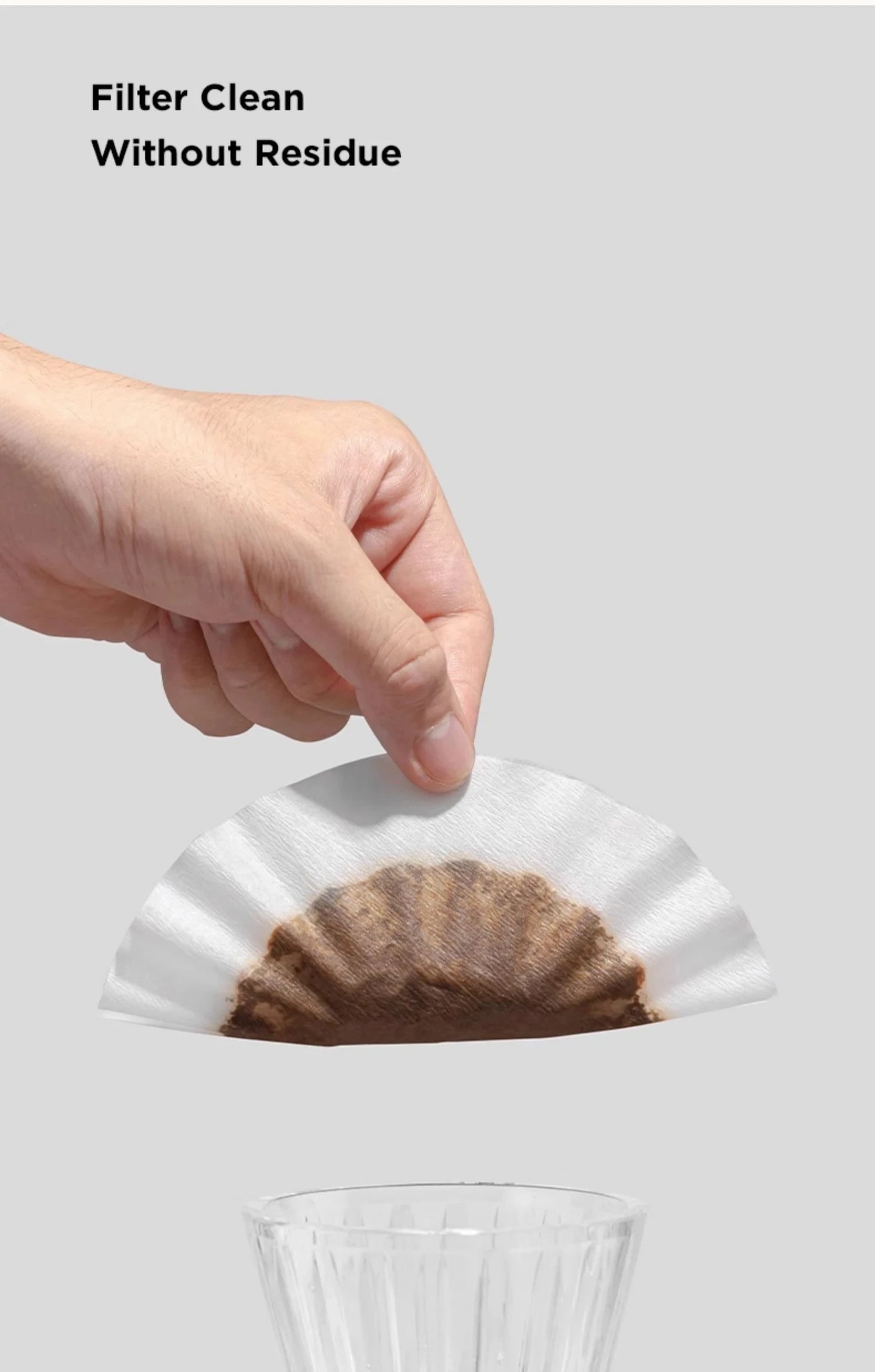 TIMEMORE 1–2 Cup Pour Over Coffee Filters – 50pcs Basket Paper Filter Sheets for B75 Dripper, Premium Coffee Brewing Accessories