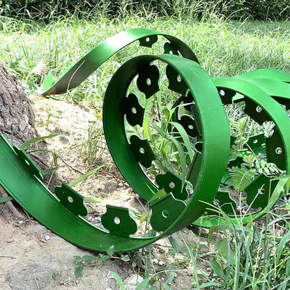 5M/10M Plastic Garden Lawn Edging Border – Flexible Landscape Barrier Kit with Anchoring Spikes, Easy Install Garden Edge Divider