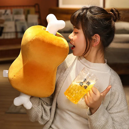 New Dual-Use Meat & Bone Plush Pillow – Soft Handwarmer Stuffed Pillow, High-Quality Home Decor