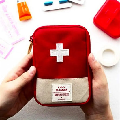 Portable Medicine Bag – Cute First Aid Kit Organizer, Medical Emergency Kit for Travel, Outdoor & Household Pill Storage