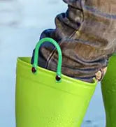Shevalues Kids Waterproof Rain Boots – Non-Slip Toddler Boots with Easy-On Handles for Boys & Girls