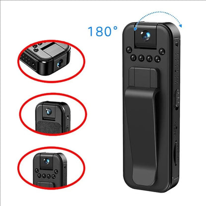 1080P HD Mini Body Camera - Portable Digital Video Recorder with Night Vision and Infrared Recording