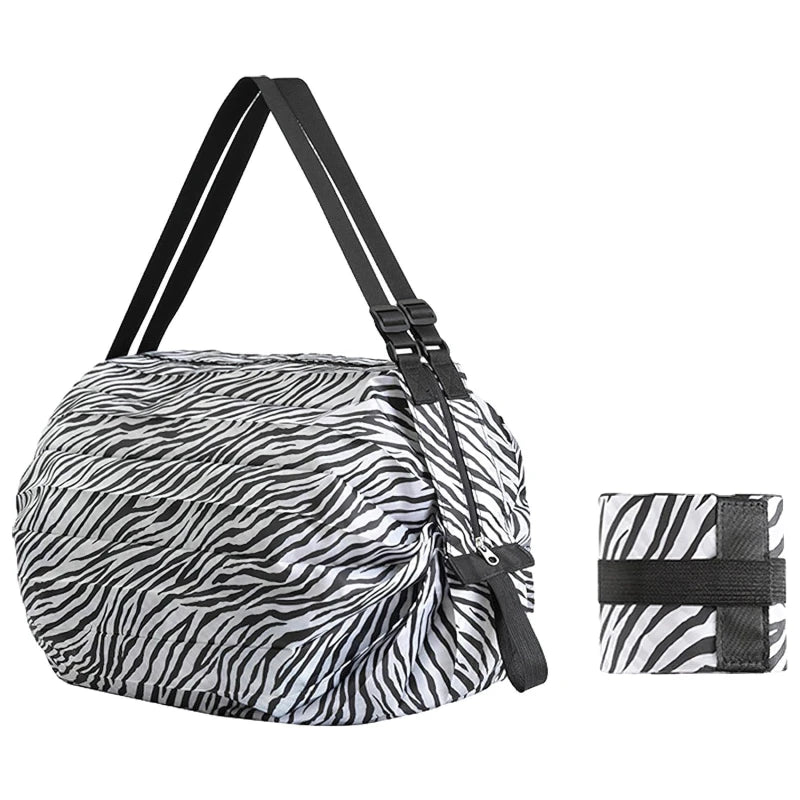 Foldable Waterproof Shopping Bag – Portable Travel, Beach, and Grocery Tote