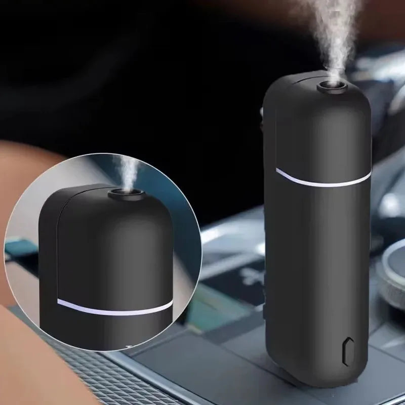 Mini USB Car Aroma Diffuser – Rechargeable Fragrance Oil Air Freshener with Essential Oil Vent Clip