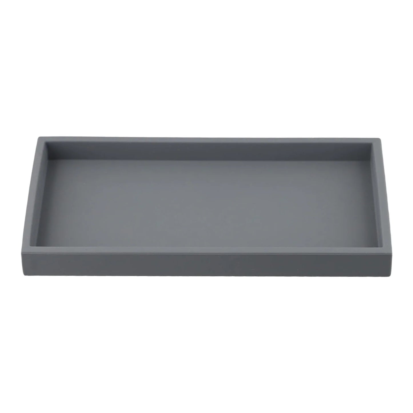 Silicone Bathroom Counter Tray – Vanity Organizer for Soap, Dispensers & Dressing Table Storage