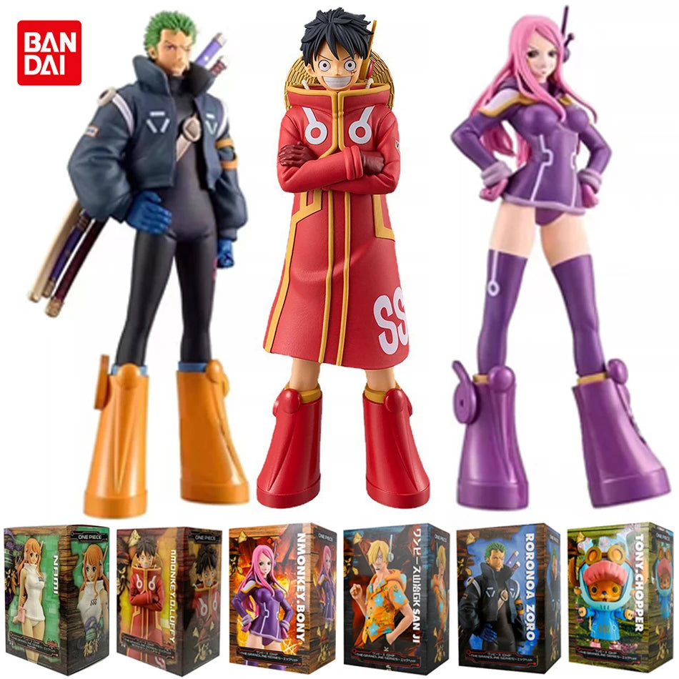 17cm One Piece Luffy PVC Action Figure — Monkey D. Luffy Egg Head Island Anime Collectible Toy, Gift for Kids