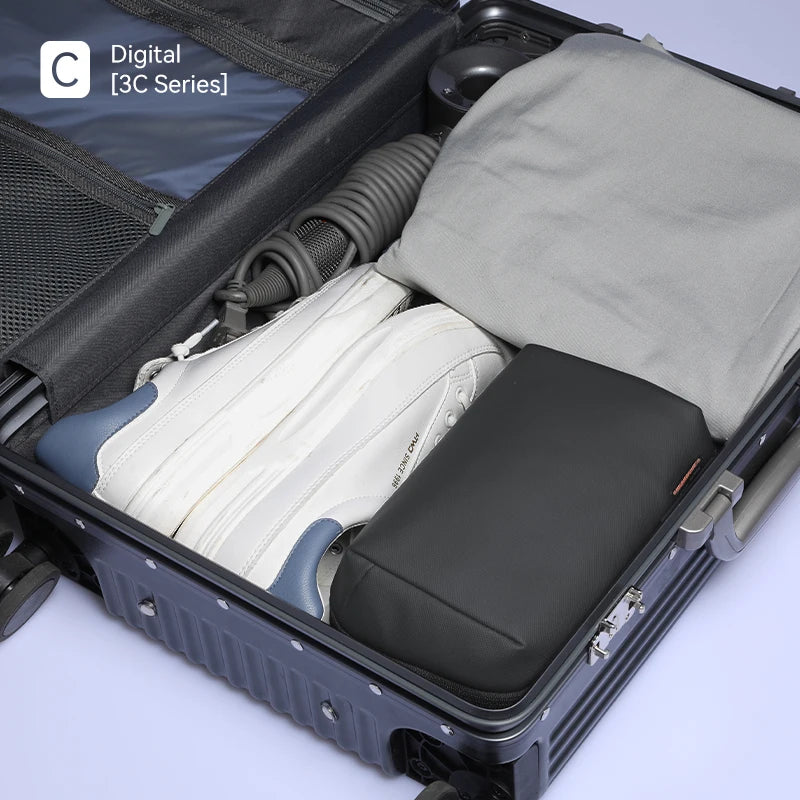 Waterproof Travel Cable Bag - Portable Digital Storage Pouch & Electronic Accessories Organizer for Tech Gear