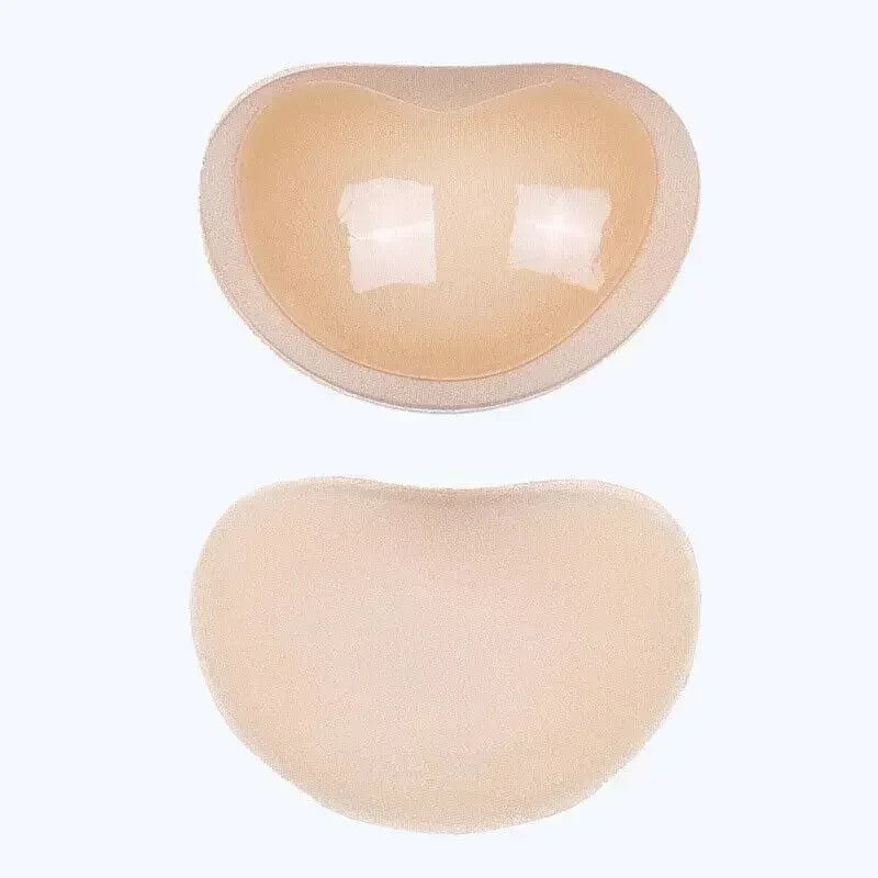 2pcs Silicone Bra Inserts – Sticky Push-Up Breast Pads, Thicker Nipple Covers for Women’s Bras & Swimsuits