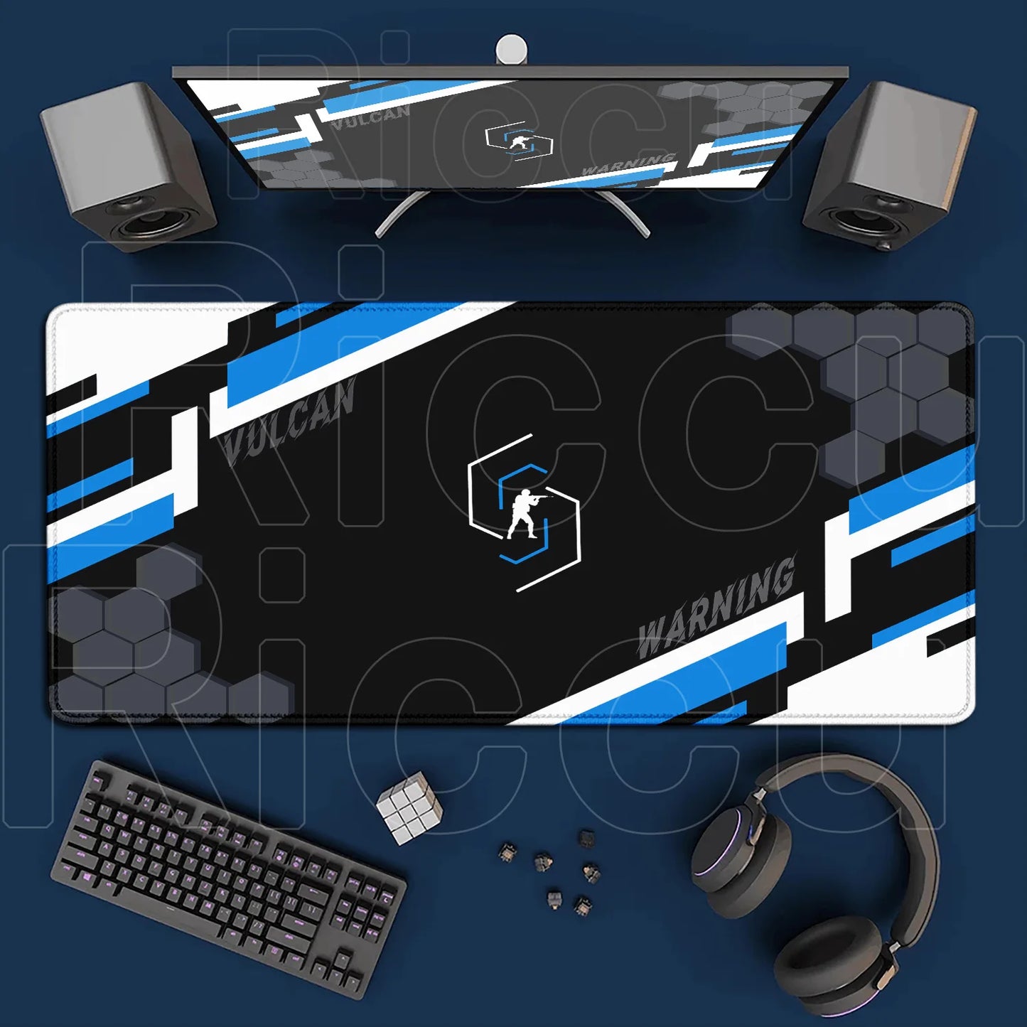 Cartoon Pink CSGO Gamer Mouse Pad – 400x900mm Anti-Slip Rubber Desk Mat for Keyboard & Gaming Accessories