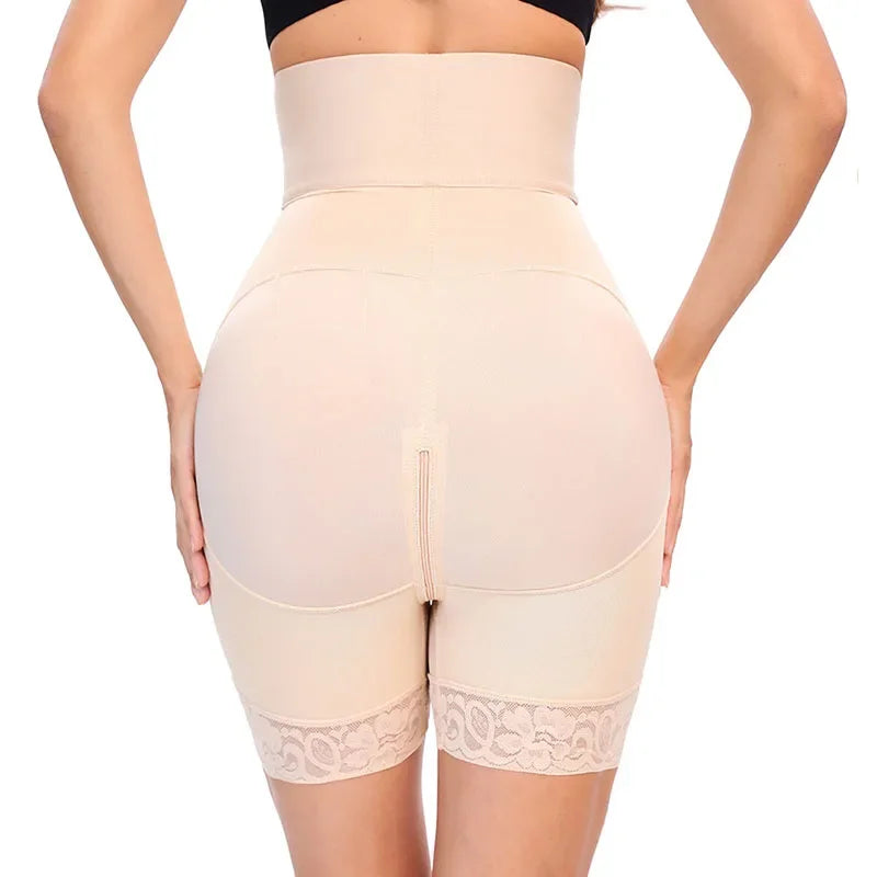 AfruliA Purple BBL Shorts – Colombian Fajas Shapewear Waist Trainer Corset Body Shaper Control Panties Lifter