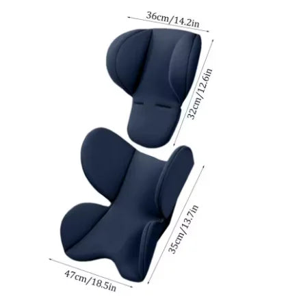 Infant Car Seat Head Neck Support Cushion - Breathable Stroller Liner Mattress Safety Body Support Pad