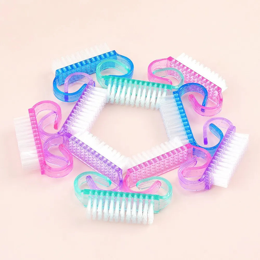 10 Pcs/Lot Acrylic Nail Brush Set: Manicure & Pedicure Soft Dust Removal - Nail Art Brushes & File Tools for Perfect Nail Care