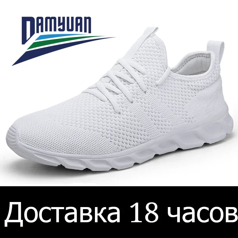 Men's Light Running Shoes – Comfortable, Breathable, Anti-Skid & Wear-Resistant Sneakers for Jogging & Sports