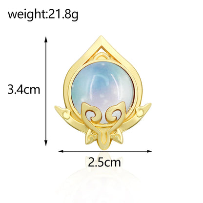 Genshin Impact Sumeru Vision Pins - Anime Character Element Badge Lapel Brooch Collectible Accessories