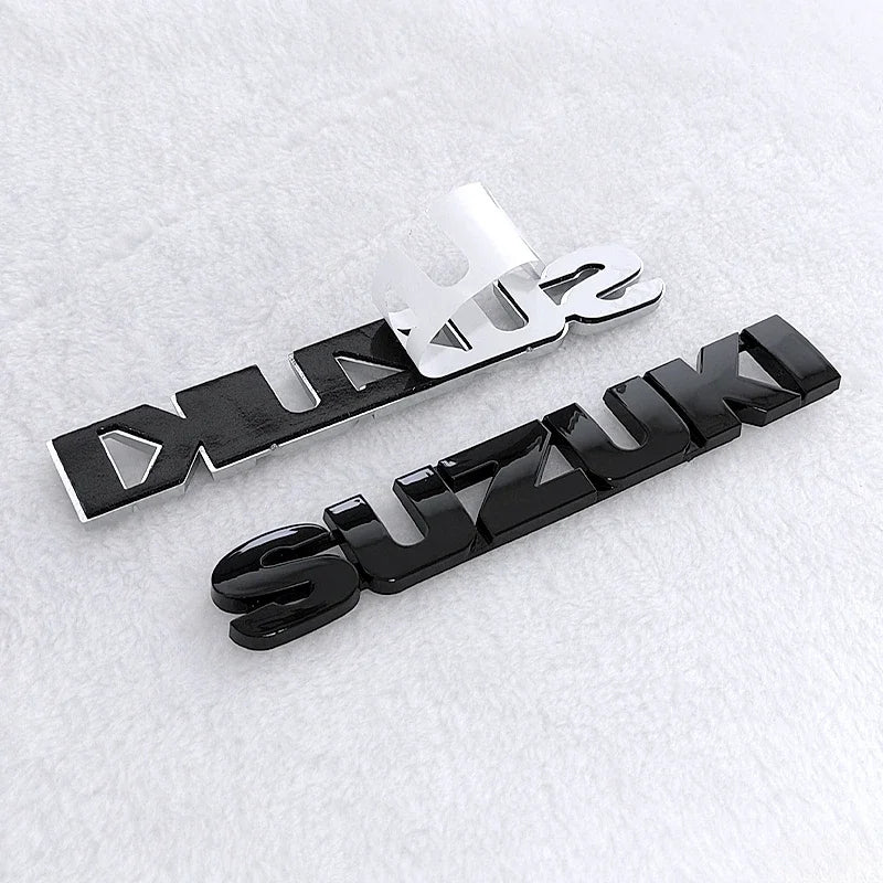 3D ABS Car Rear Badge Sticker – Emblem Decoration for Suzuki Swift, Sport, Jimny, Grand Vitara, Alto, SX4, Alivio & Samurai