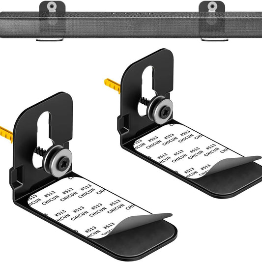 Universal Soundbar Wall Mount Bracket - Space-Saving Audio Speaker Shelf Mounting Kit