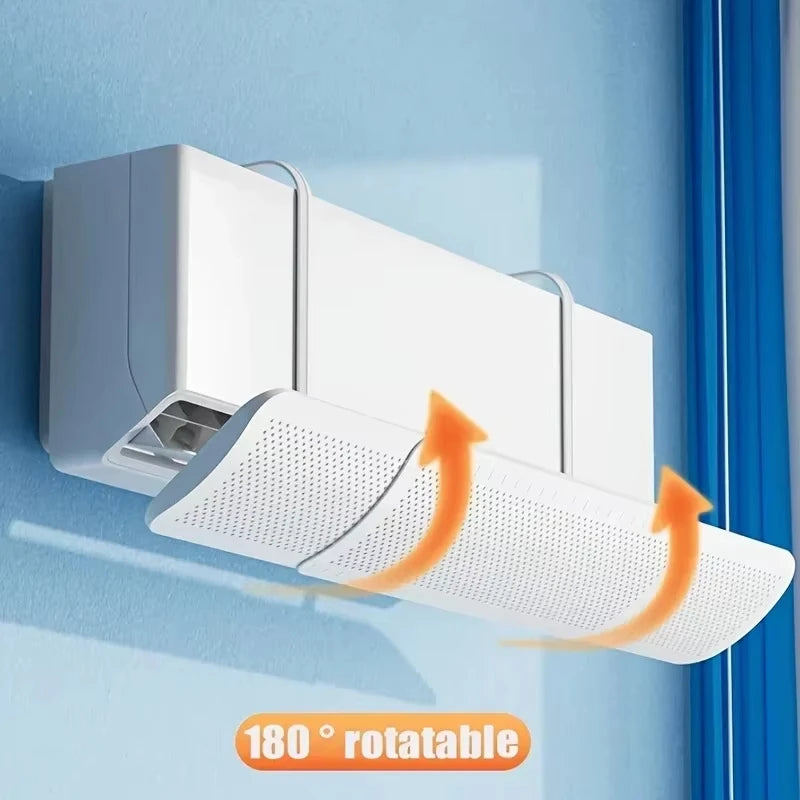 Adjustable Air Conditioning Windshield – Anti-Direct Blowing AC Vent Deflector & Dust Cover