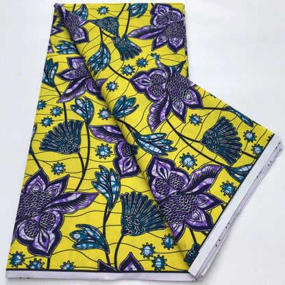African Wax Print Fabric - Nigerian Ankara Batik Dutch Fabric for Women’s Dresses & Sewing Materials