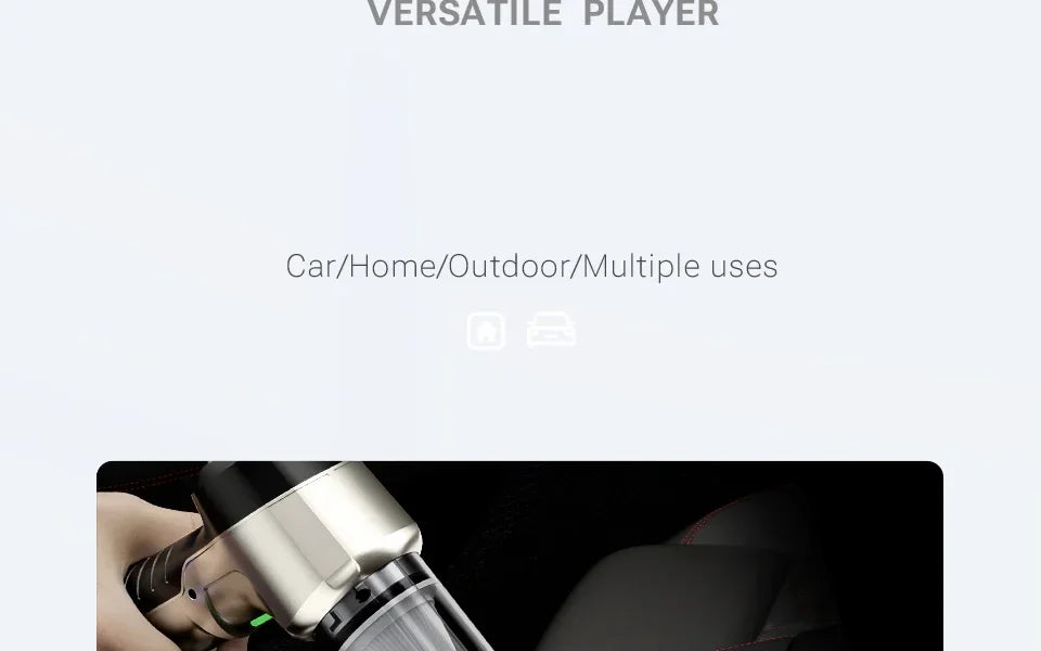 SZUK 9998700PA Car Vacuum Cleaner – Strong Suction Cordless Handheld Portable Cleaning Machine