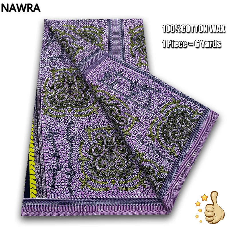 100% Cotton African Wax Print Fabric - High Quality Original Real Wax Ankara Batik Pagne Nigeria Style Sewing Fabric