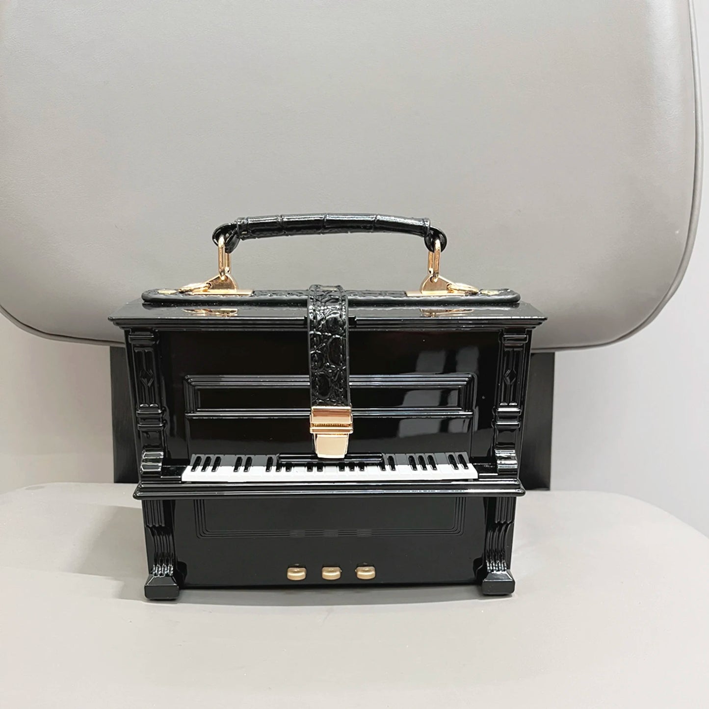 Luxury Designer Piano-Shaped Handmade Crossbody Shoulder Bag for Women – Elegant Purse, Messenger & Banquet Bag