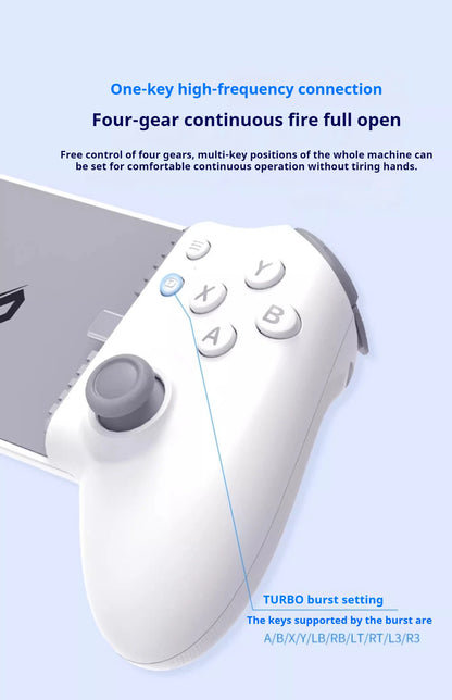 Memo S3 Gamepad Type-C Mobile Controller – Hall Effect Stretch Handle, Joystick for Android, PS Cloud Gaming, Customizable