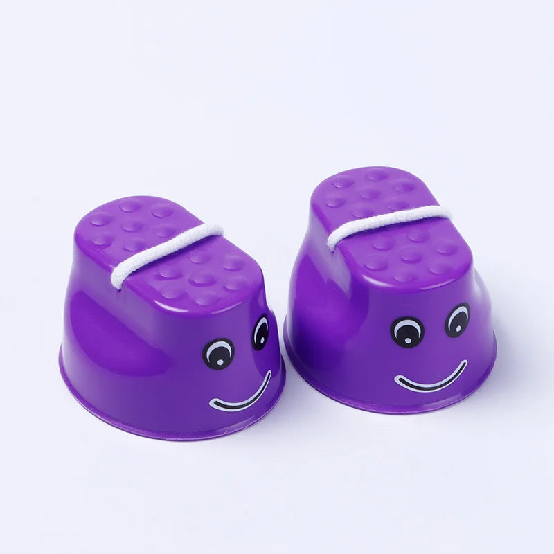 Plastic Walker Stilt Shoes — Balance Training Toy for Kids, Outdoor Fun & Kindergarten Learning Aids