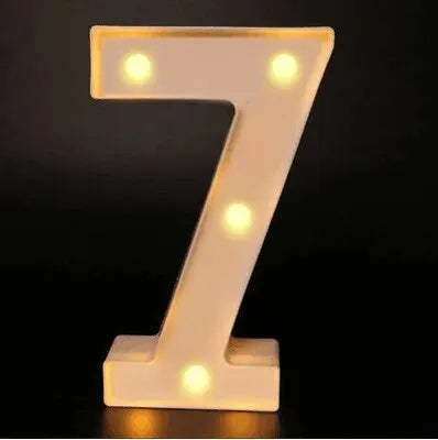 Luminous Alphabet & Number LED Night Light – Decorative Letter Lamp for Home, Wedding, Birthday & Party Decor