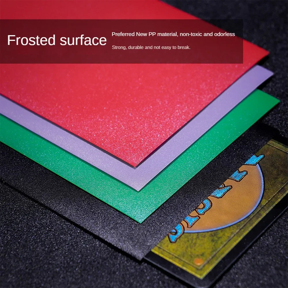 100PCS 66x91mm Matte Card Sleeves - Standard TCG Trading Card Protectors for Tarot & Board Games