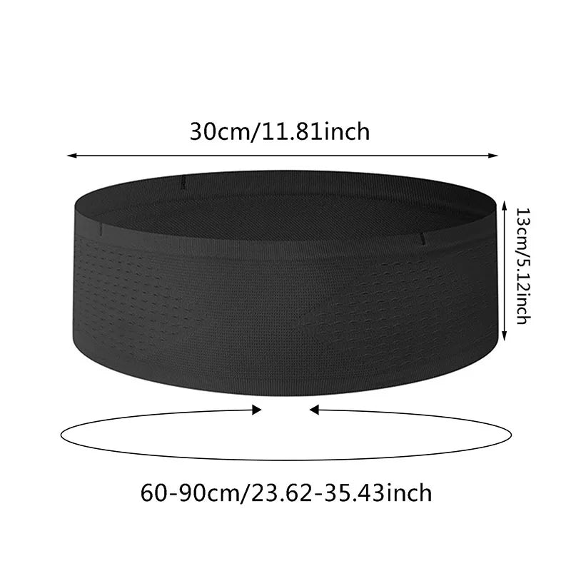 Seamless Running Waist Bag – Lightweight Invisible Gym & Cycling Phone Belt Pouch