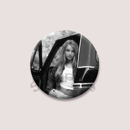 Britney Spears Music Brooch Pin – Pop Singer Badge Jewelry for Bags & Clothing, Fan Collection Accessories & Gift Item