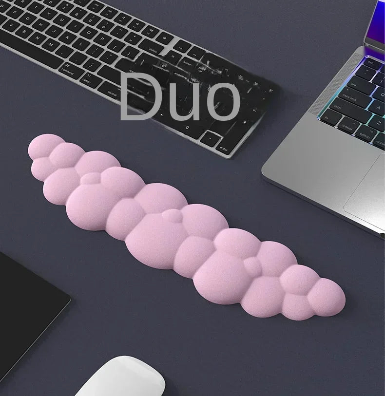 Memory Foam Mouse Pad with Wrist Rest – Anti-Slip Keyboard Cloud Desk Pad for Office & Gamer Comfort