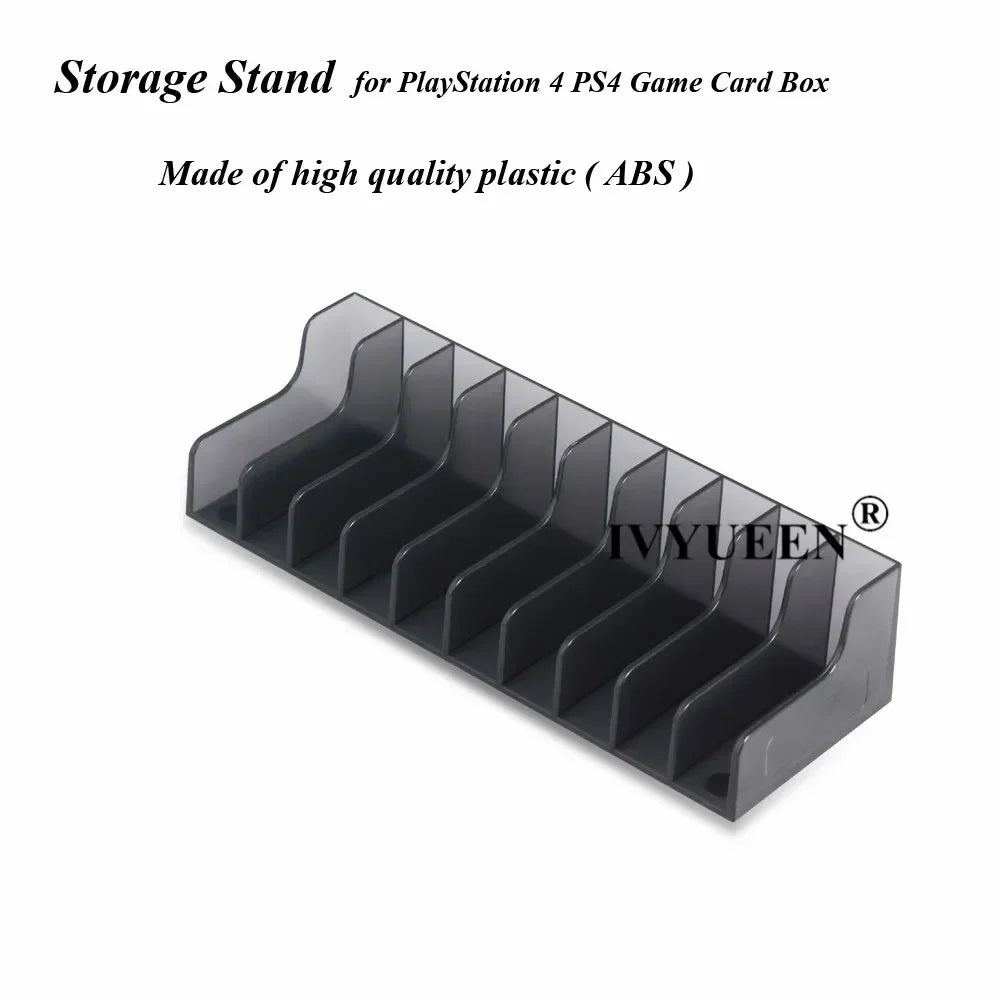 IVYUEEN Game Card Storage Stand – CD Disk Holder for PlayStation 5/4/PS4 Pro Console Games