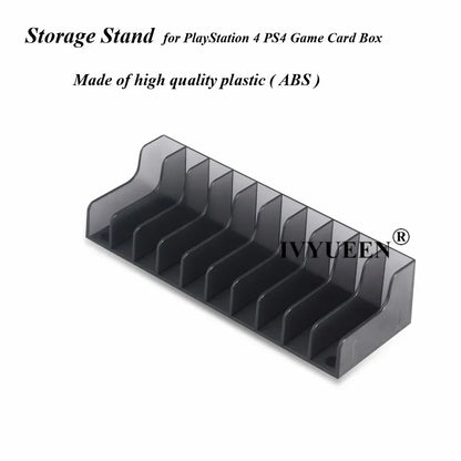 IVYUEEN Game Card Storage Stand – CD Disk Holder for PlayStation 5/4/PS4 Pro Console Games