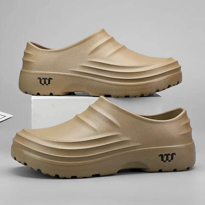Men's Anti-Slip Chef Shoes - Waterproof Clog Sandals for Work, Garden, Beach & Casual Wear