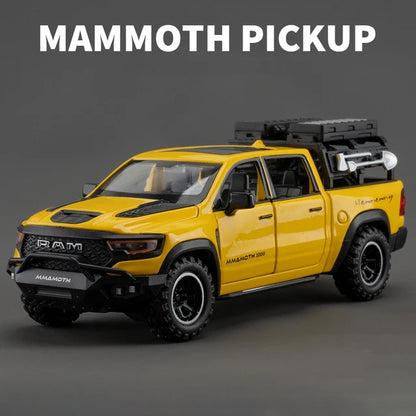 1:32 Dodge RAM 1000 TRX Mammoth Alloy Model Truck — Pull-Back with Sound & Light | Kids’ Collectible Birthday Gift
