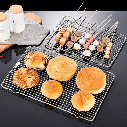 Stainless Steel Baking Tray with Removable Cooling Rack – Non-Toxic Oven & BBQ Sheet Pan, Dishwasher Safe