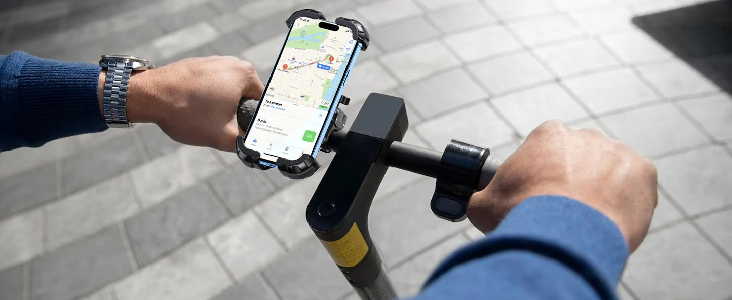 Mountain Bike Phone Holder – Stable, Non-Slip, Rotatable Navigation Mount with Safety Compartment