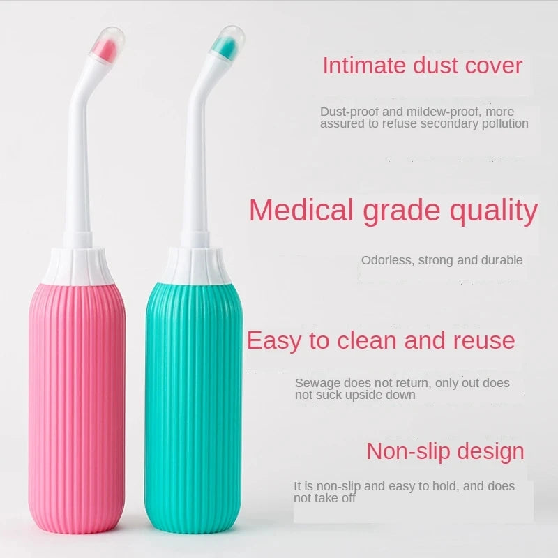 Portable Travel Hand Held Bidet Sprayer | Personal Hygiene Cleaner | 400-650ML Spray Bottle for Baby Butt Washing