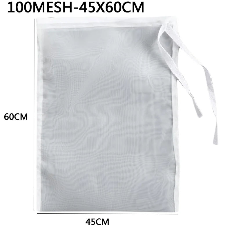 Nylon Filter Bags - Reusable Food Strainer Net for Tea, Milk, Cheese & Kitchen Use