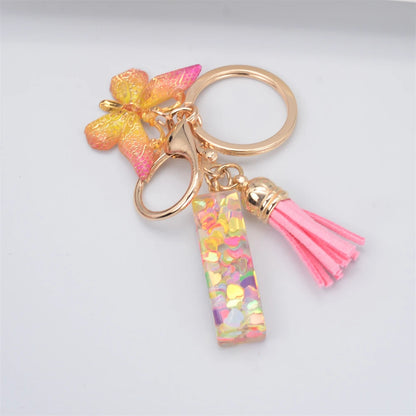 A-Z Letter Metal Keychain - Personalized Initial Car Key Ring & Name Gift