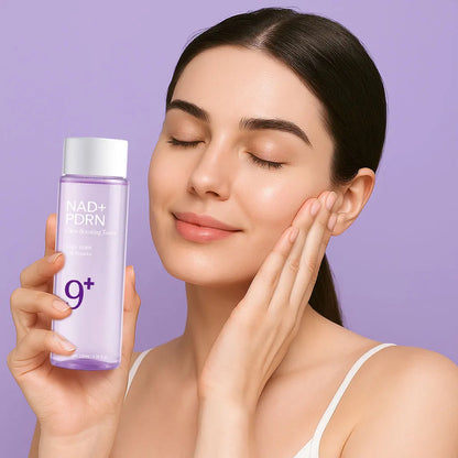 NAD+ PDRN Glow Boosting Toner - Hydrating Firming Essence for Dry Skin, Fine Lines & Skin Elasticity Care