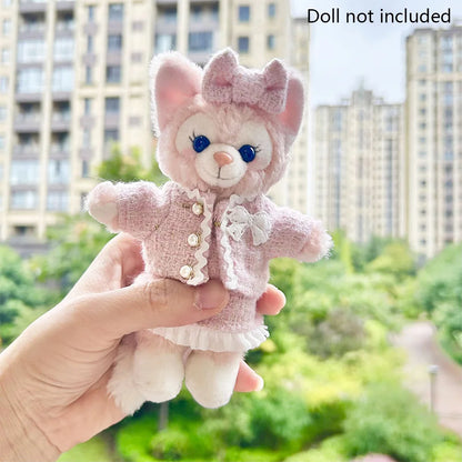 17cm Labubu Plush Doll Clothes - Kpop EXO Idol Outfit V1 V2 Black Dress Suit Accessories Gift
