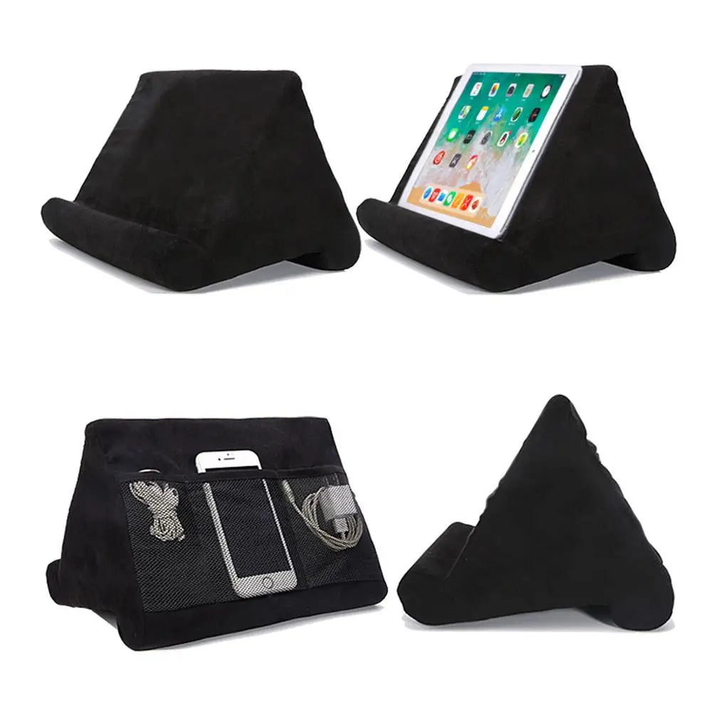 Xnyocn Sponge Pillow Tablet Stand - Bed Rest Cushion Reading Holder for iPad, Samsung, Huawei, and More - Tablet Bracket Phone Support