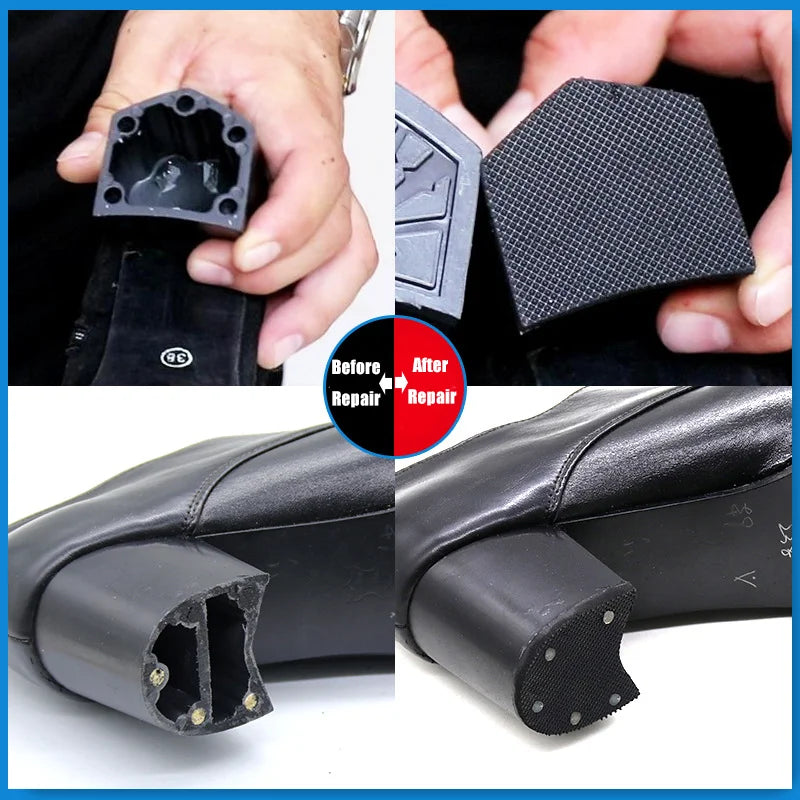 Rubber Sole Replacement Sheet: Shoe Repair Patch for High Heels, Sandals - Non-Slip Sole Protector & Heel Pad Insoles