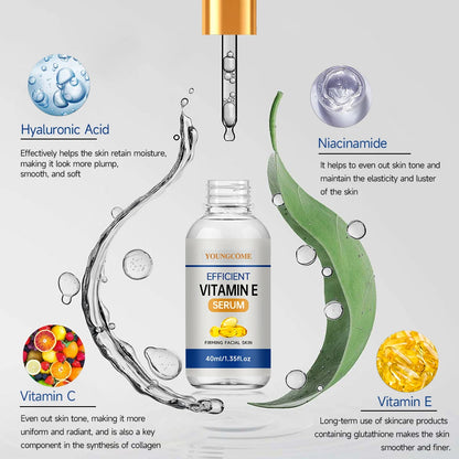 Vitamin E Facial Serum – Moisturizing Skin Care Essence for Pore Care, Fine Lines & Dark Spot Appearance