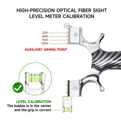 High-Quality Metal Slingshot – Anti-Slip Handle Precision Aiming Catapult for Outdoor Hunting, Shooting & Target Practice Kit