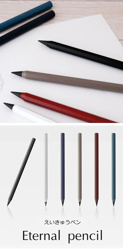 Metal Eternal Pencil – Unlimited Writing Magic Pen with No Ink, Reusable Stationery & Novelty Gift for Drawing and Notes