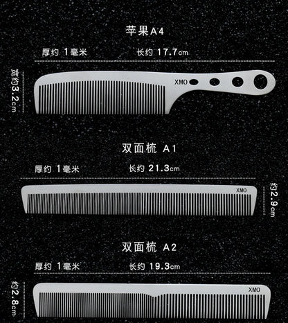 Ultra-Thin Titanium Steel Hairdressing Comb – Professional Men’s Point-Tail Hair Styling Brush