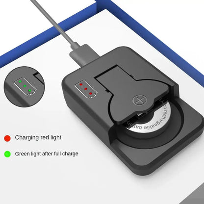 Portable Coin Cell Battery Charger - Universal Mini Charger with LED Indicator for LIR2016 LIR2025 LIR2032 LIR1025